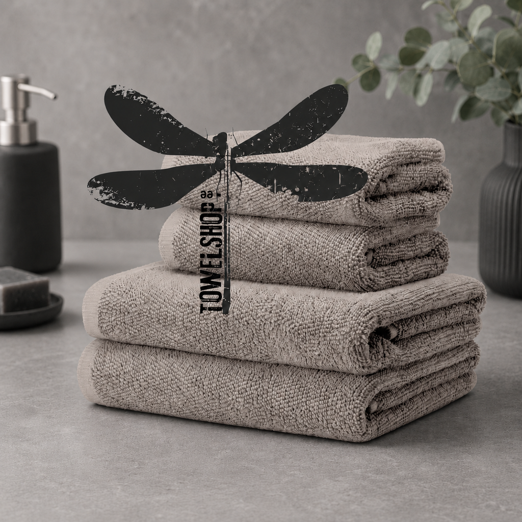 Premium thick bath towels with a built-in magnet.